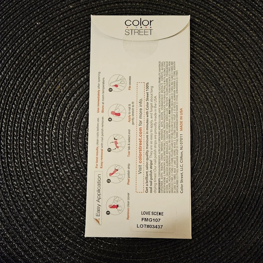 *RARE* Color Street Nail Strips - Love Scene - Pink Glittery - Picture 2 of 3